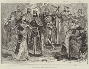 Nogle kostumer i operaen Ivanhoe af Walter Paget